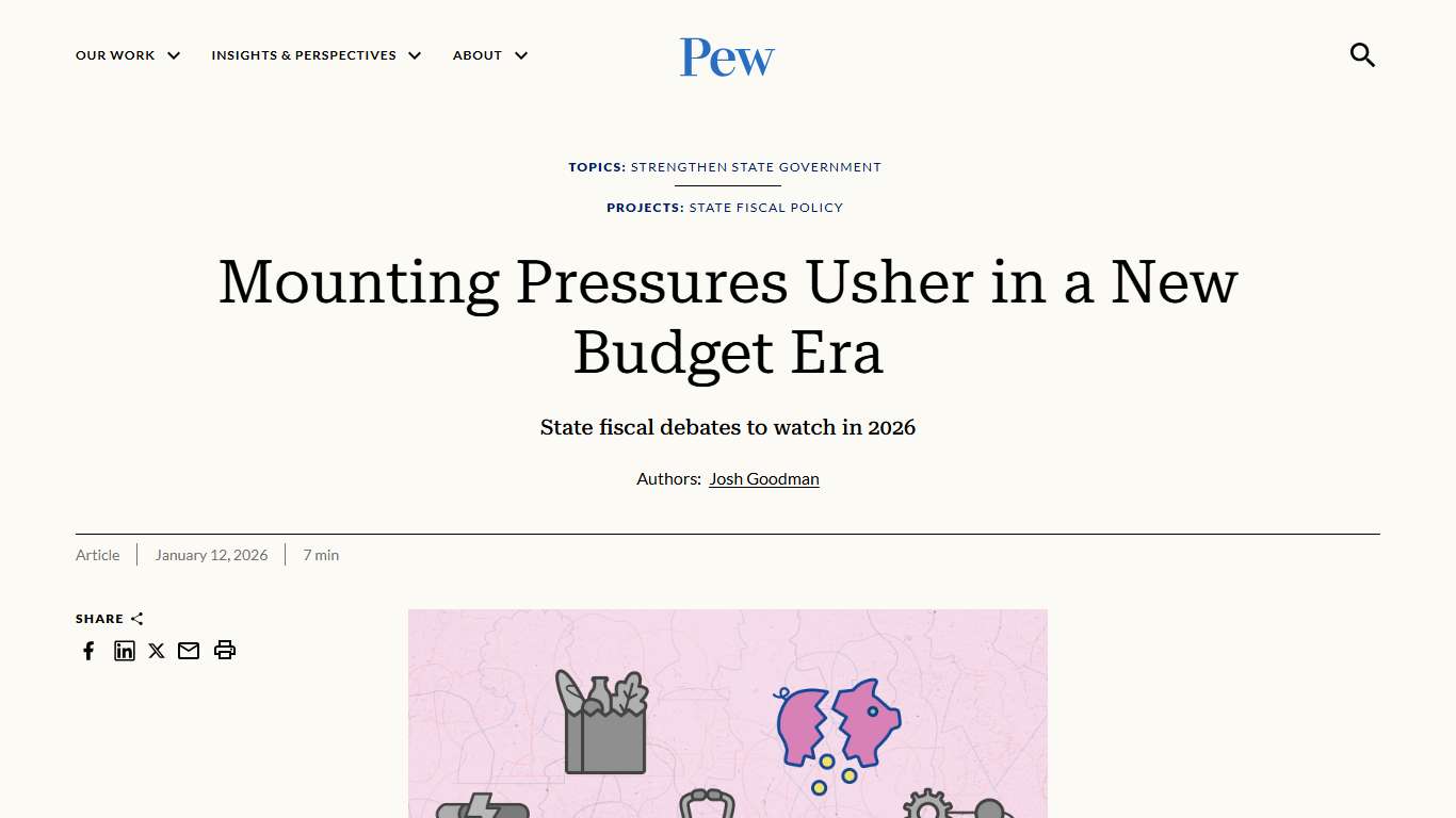 Mounting Pressures Usher in a New Budget Era | The Pew Charitable Trusts