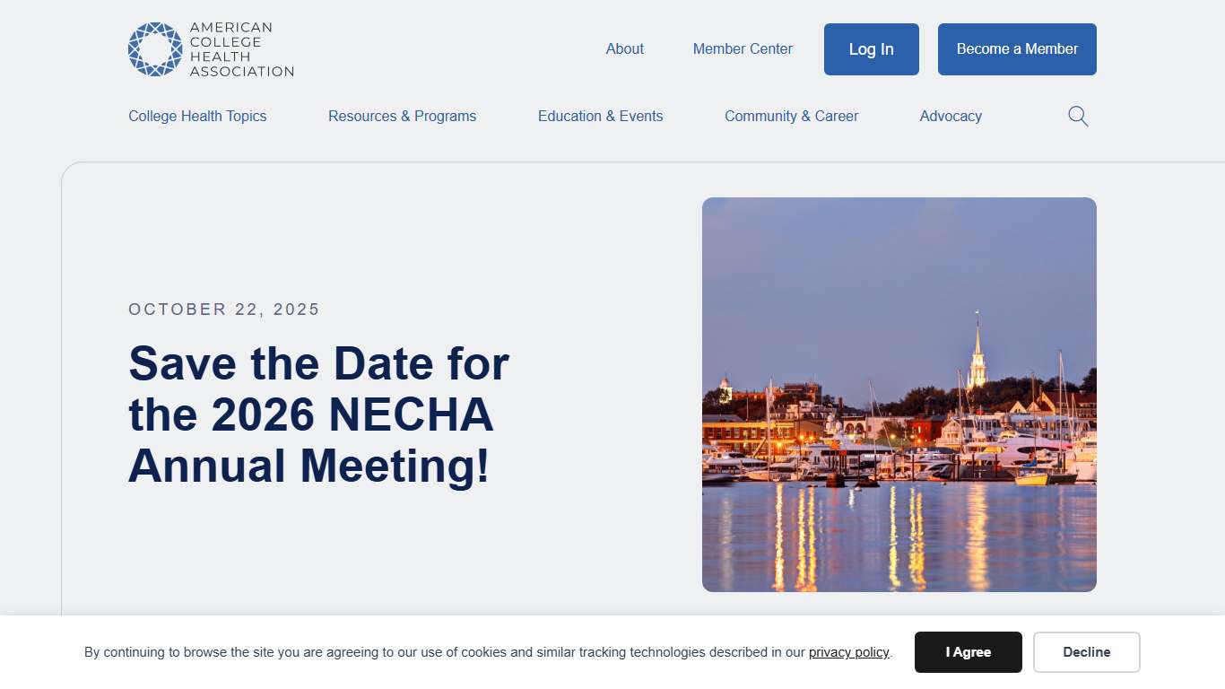 Save the Date for the 2026 NECHA Annual Meeting! - ACHA